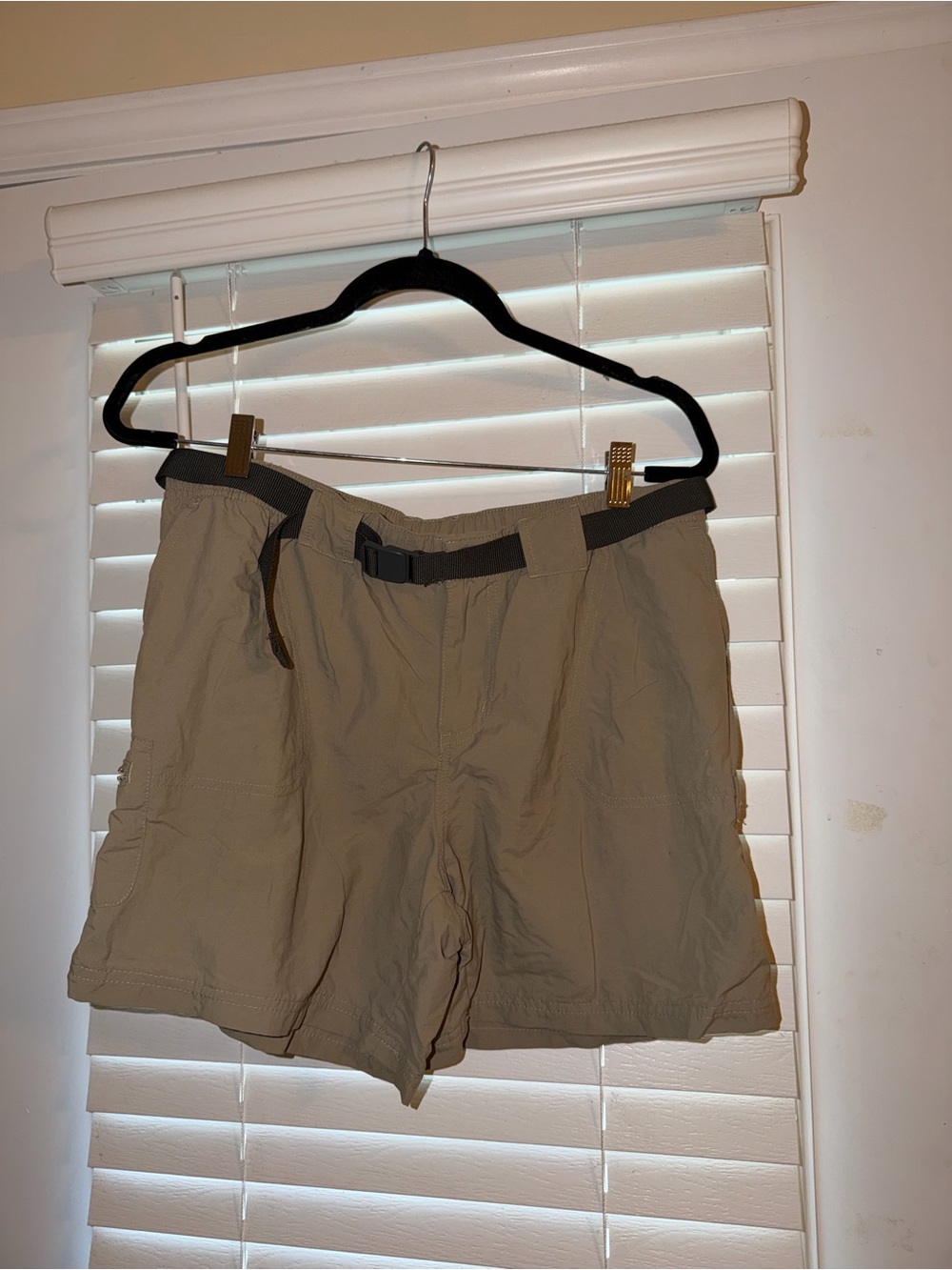 Casual Khaki Utility Shorts